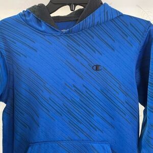 Champion hoodie xl blue/black print